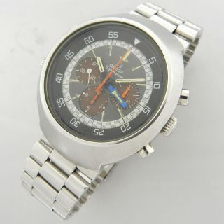 Omega Flightmaster 145.  026 Vintage Chronograph Watch Tropical Dial Cal.  911