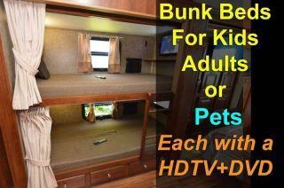 2014 Forest River Georgetown 351 DS Bunkhouse Bunk Bed Model with Front Electric Bed,  rear Queen 2