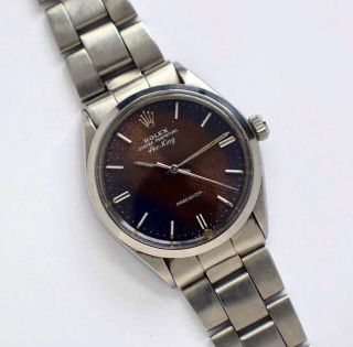 Rolex Air King Ref.  5500 Tropical Dial Great Patina Orignal Box Fully Serviced