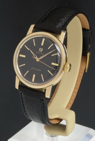 Solid 9ct Gold Omega Seamaster Calibre 520 Mens Vintage Watch C1959 Serviced