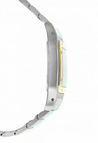 Men ' s Unisex Cartier Santos Galbee 119901 18K Gold Moon phase Quartz 29MM Watch 3