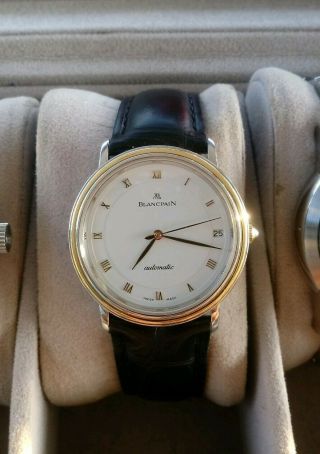 Blancpain Villeret Ultra Slim Automatic 18k Gold With Stainless Steel Mens Watch