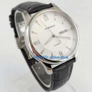 style Corgeut 40mm white Dial Sapphire glass Miyota Automatic Men ' s watch 2