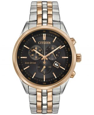 Citizen Eco - Drive Chronograph Two Tone Stainless Steel Men 