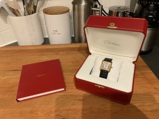 Cartier 18K Gold Tank Watch 2