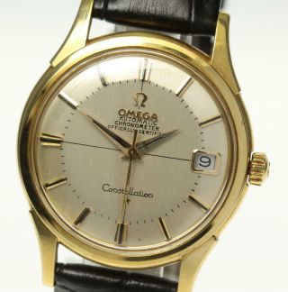 Omega Constellation Pie Pan Dial 18k Solid Gold Cal.  561 Automatic Men 