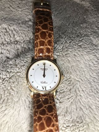 Authentic Rolex Cellini womens 18K gold watch 2