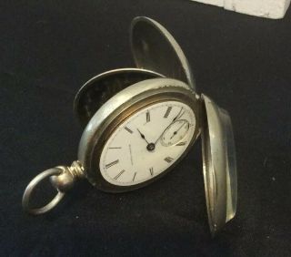 Antique Illinois Watch Company Pocket Watch Silveroid 2