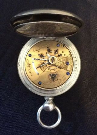 Antique Illinois Watch Company Pocket Watch Silveroid 3