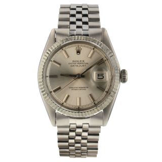 Rolex Datejust 36 Mm Steel Automatic Jubilee Watch 1601 Circa 1970