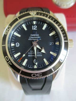 Omega Watch Seamaster Planet Ocean 600m Ref 29015091 Box & Card