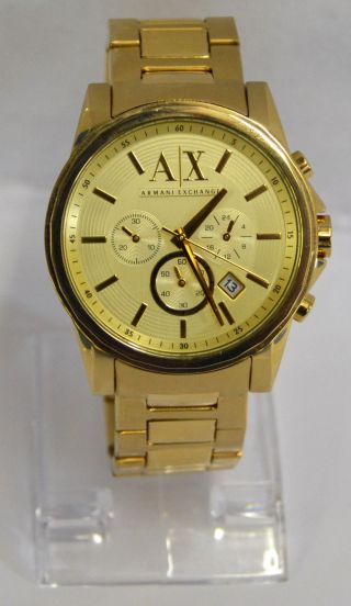 Armani Exchange Gold Ax2099 Stainless Steel Dress Watch