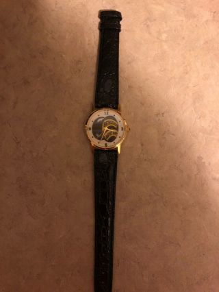 Vintage Bethlehem Steel / Wire Rope Watch With Leather Band 2