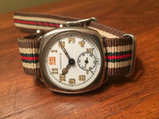 Rare Vintage Wwi - Era Swiss Trench Watch Nonesuch