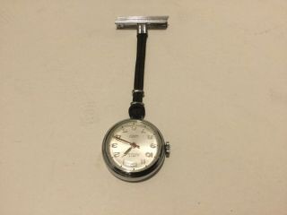 Vintage Limit Of Switzerland 17 Jewels Incabloc Mechanical Nurses Fob Watch