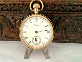 Antique Gold Fill Waltham Pocket Watch Grade 620 1925 Spares Or Repairs
