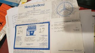 1986 Mercedes - Benz SL - Class 25k miles,  1 owner,  Window sticker 12