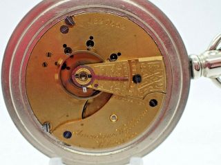 1883 Waltham 18s 11j William Ellery Adjusted Pocket Watch Running antique 7
