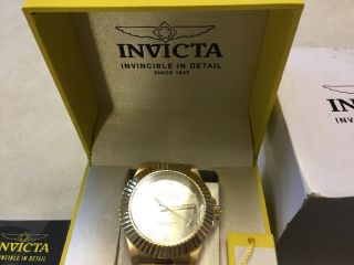 Invicta Pro Diver Champagne Dial Gold - tone Roman Numerals Mens Watch 16739 3