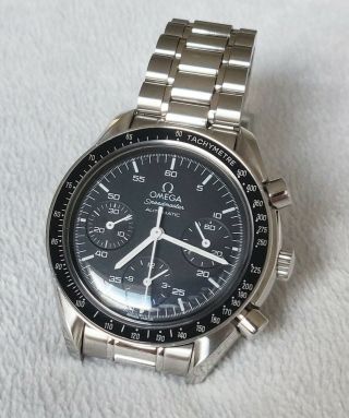 Omega Speedmaster Automatic 3513.  50 Speedy Ss Complete Box Papers