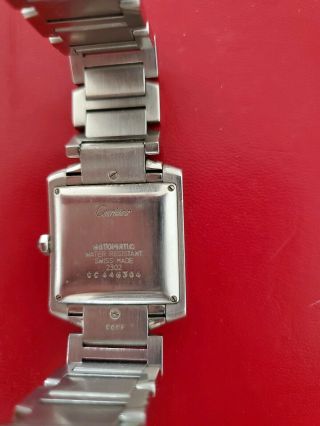 Cartier Tank Francaise 2302 Men ' s/Unisex Automatic Stainless Steel Box & Papers 5
