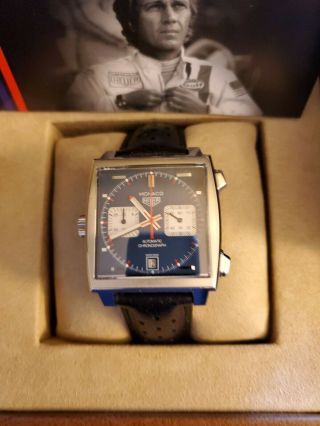 Tag Heuer Monaco Steve McQueen Limited CAW211P Chrono Steel Automatic Cal.  11 2
