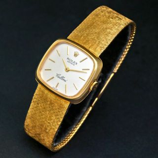 Stunning Rolex Cellini 3825 Solid 18k Gold Lady 