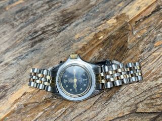Vintage Tag Heuer Ladies 2 Tone 1000 Series Professional Watch 980.  018n