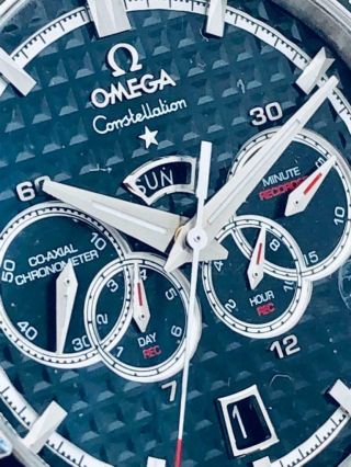 OMEGA Constellation DOUBLE EAGLE Co - Axial Chronograph Watch 121.  32.  44.  52.  01.  001 9