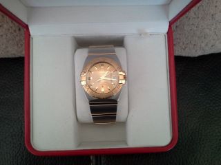 Wristwatch Omega Constellation Double Eagle Ss 18ct Gold 1203.  10.  00