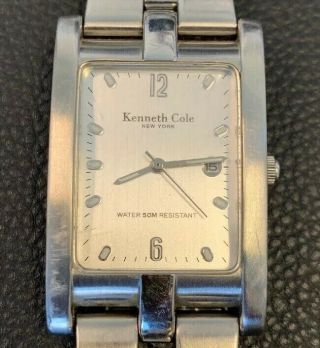Kenneth Cole Men’s Tank Watch With Date
