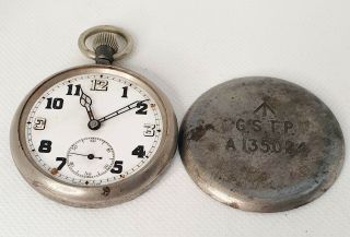 Ww2 Vintage Cyma Military Pocket Watch Gstp - Not