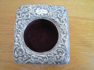 Antique Pocket Watch Stand Solid Silver Hallmarked 1907 Engraved Middleton