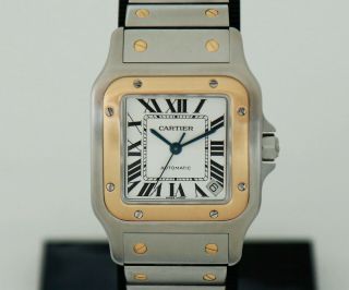 CARTIER Santos Galbee XL Automatic,  18k Gold & Steel Men ' s Watch Ref: 2823 2