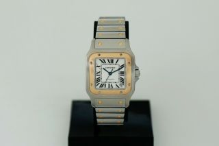 CARTIER Santos Galbee XL Automatic,  18k Gold & Steel Men ' s Watch Ref: 2823 3