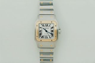 CARTIER Santos Galbee XL Automatic,  18k Gold & Steel Men ' s Watch Ref: 2823 8