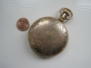 Antique A.  W.  Co.  Waltham Pocket Watch 14kgf