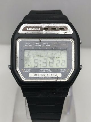Vintage Casio Digital Melody Alarm 408m - 62 Watch
