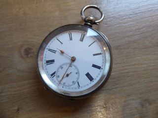 Antique Silver Gents Pocket Watch With A Key