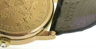 Corum 22K/18K gold 1906 $10 Liberty Eagle coin quartz watch w/ box 8