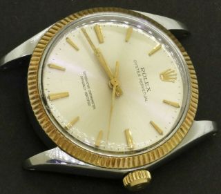 Rolex Oyster 1005 Ss/14k Gold Automatic Men 