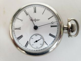 Illinois 18 Size 7 Jewel Silveroid Pocket Watch