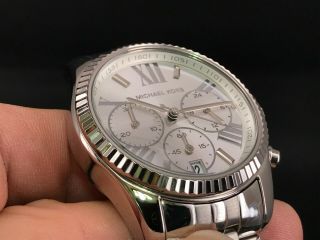 Michael Kors Mk - 5555 Chronograph 24 Hours Dual Time Date Quartz Unisex Watch