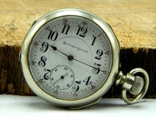 Antique 1909 Illinois Burlington Special 16 Size Hunting Pocket Watch 19 Jewels
