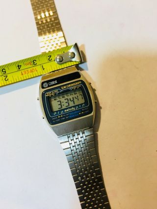 Vintage Omni Melody Men’s Lcd Alarm Slim Chronograph Digital Wrist Watch (10749M) 5