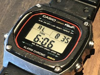 Casio Dw 1000 200m Divers Digital Chronograph Alarm Watch Circa 1981 Swimmer