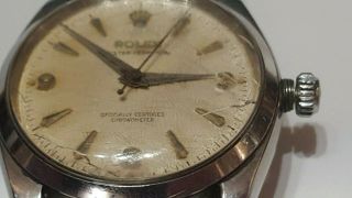 Vintage Rolex Oyster Perpetual Watch Stainless Steel 1960 ' s 2