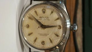 Vintage Rolex Oyster Perpetual Watch Stainless Steel 1960 ' s 3