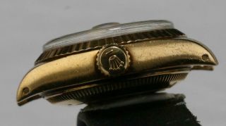 SWISS MADE ROLEX Presidental Datejust Ladies 26mm Ref 6927 Acrylic Crystal Watch 10