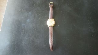 Vintage Mens Bulova 10k Gold Plate 23 Jewels Self Winding Wrist Watch 1949 Runs